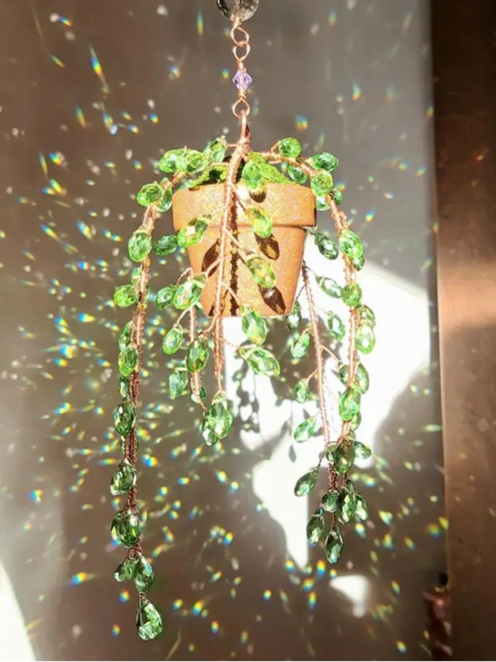 Whimsy Forever Succulent, Beaded Plant